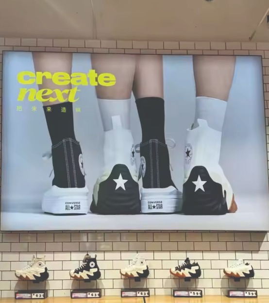 Tela tensionada comercial iluminada para vitrine