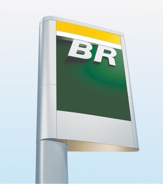Totem digital LED para sinalização e comunicação visual comercial