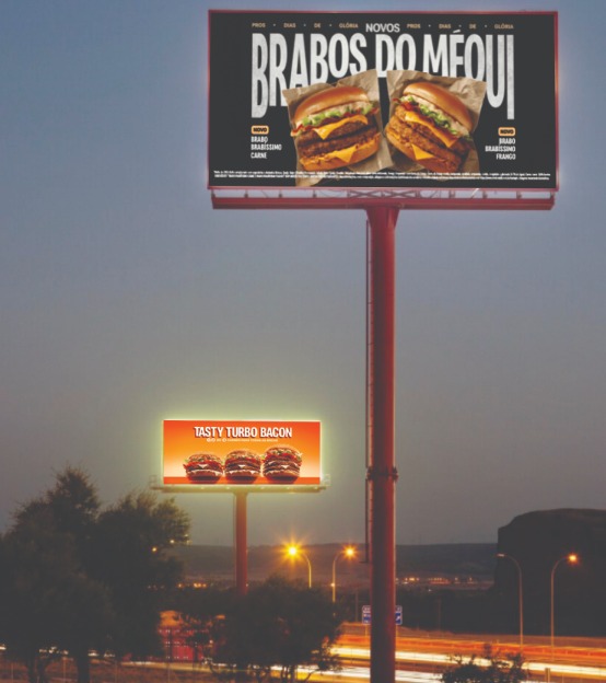 Outdoor de LED digital de grande formato para publicidade
