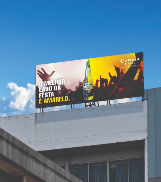 Outdoor de LED digital de grande formato para publicidade Corona