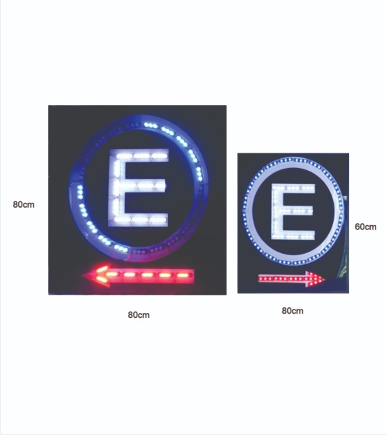 Placa LED de estacionamento com iluminação para sinalização de vagas