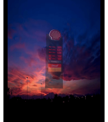 Totem digital LED para sinalização e comunicação visual comercial